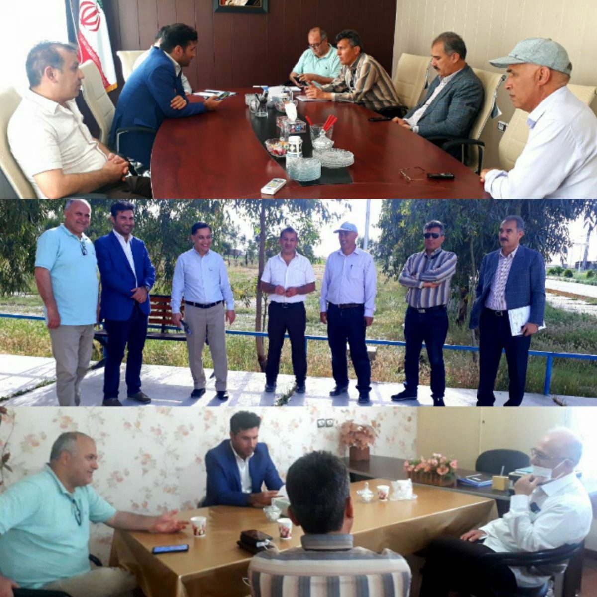 بازدید مهندس سهیل یوسف‌نیا و نمایندگان شرکت توسعه از مجموعه‌ سوارکاری‌ شهرستانهای ترکمن و آق‌قلا